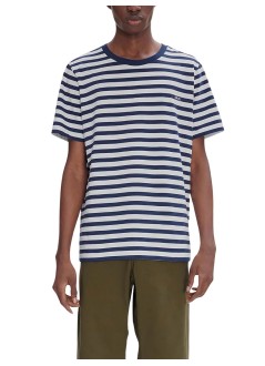 a.p.c. camiseta hombre t-shirt standard apc brode raye - cohbzm26419 iak dark navy