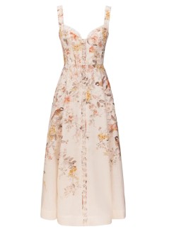 zimmermann dress womanluna buttoned picnic dress - 7525ds261 cmso