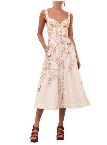 zimmermann vestido mujer luna buttoned picnic dress - 7525ds261 cmso 2