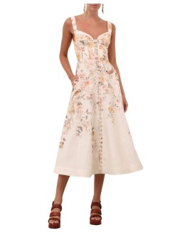 zimmermann dress womanluna buttoned picnic dress - 7525ds261 cmso