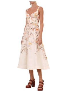 zimmermann dress womanluna buttoned picnic dress - 7525ds261 cmso