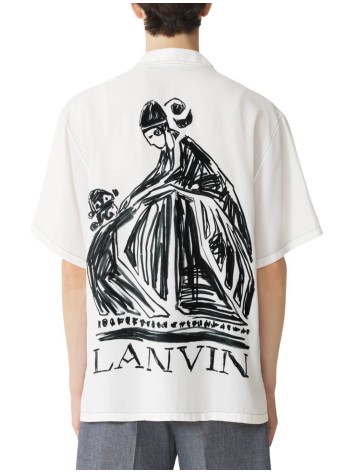 lanvin camiseria hombre m&d print cuban collar shirt - rmsi00116257p26 00 2