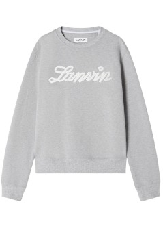 lanvin sudadera hombre embroidered logo sweatshirt - rmss0001f047p26 100