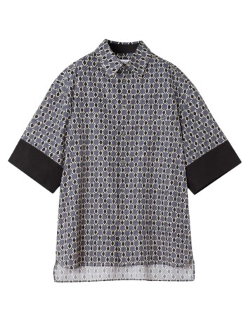 lanvin camiseria hombre printed short sleeves shirt - rmsi00066282p26 b110