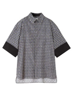 lanvin camiseria hombre printed short sleeves shirt - rmsi00066282p26 b110