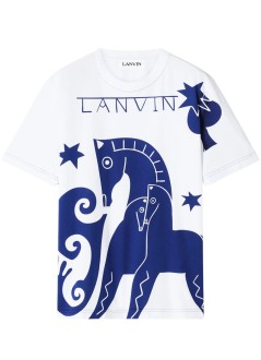 lanvin camiseta hombre horse print t-shirt - rmts0016j314p26 01