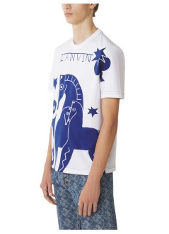 lanvin camiseta hombre horse print t-shirt - rmts0016j314p26 01