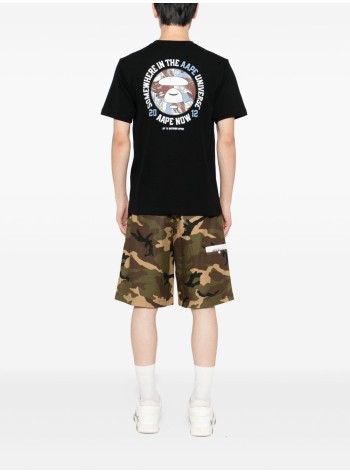 aape by a bathing ape camiseta hombre aape  basic tee - aaptem1732xxp bkx 2