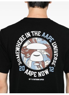aape by a bathing ape t-shirt manaape  basic tee - aaptem1732xxp bkx