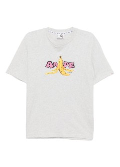 aape by a bathing ape t-shirt manaape  basic tee - aaptem1751xap wh2