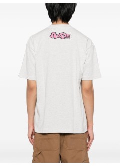 aape by a bathing ape t-shirt manaape  basic tee - aaptem1751xap wh2
