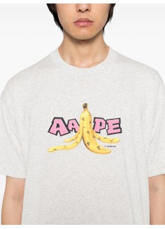 aape by a bathing ape t-shirt manaape  basic tee - aaptem1751xap wh2