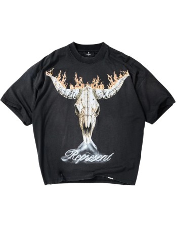 represent t-shirt manbritish cowboys t-shirt - mlm100592 stained black