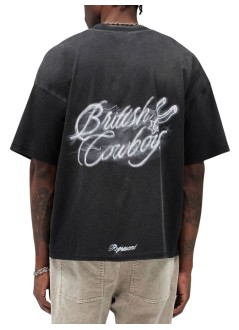 represent t-shirt manbritish cowboys t-shirt - mlm100592 stained black