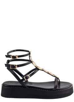 kotris sandals sandalia mujer coins platform sandal - 18750 black