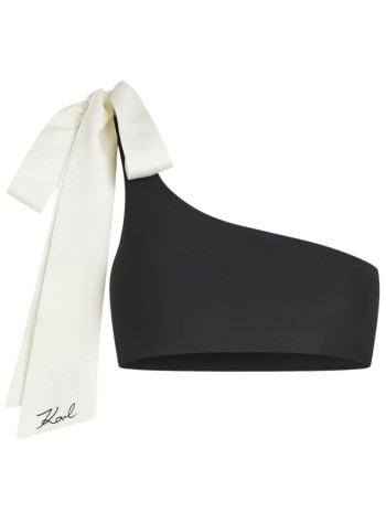 karl lagerfeld bikini bra womankarl bow bikini top - b2w46027 999