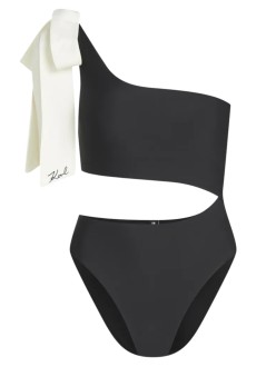karl lagerfeld bañador mujer karl bow cheeky swimsuit - b2w46029 999