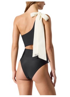 karl lagerfeld bañador mujer karl bow cheeky swimsuit - b2w46029 999