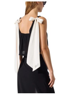 karl lagerfeld top mujer karl bow beach top - b2w46036 999