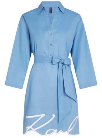 karl lagerfeld dress womankarl dna signature beach dress - a2w46075 349