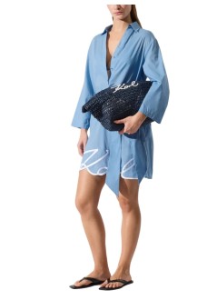 karl lagerfeld vestido mujer karl dna signature beach dress - a2w46075 349
