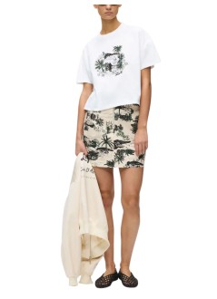 karl lagerfeld top womanvilla print t-shirt - b2w17012 100