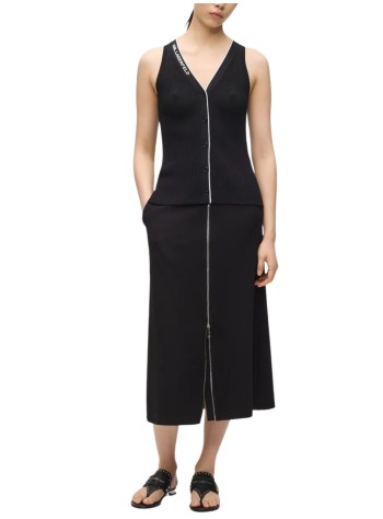 karl lagerfeld top womanlogo knit day top - b2w18014 998 2