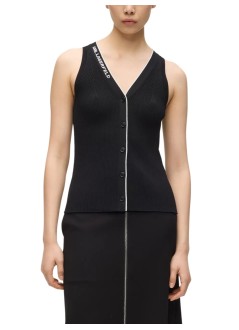 karl lagerfeld top mujer logo knit day top - b2w18014 998