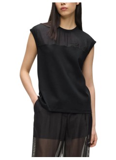 karl lagerfeld top womansignature t-shirt - b2w17019 999