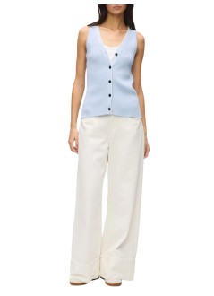 karl lagerfeld top womanlogo knit day top - b2w18014 1qv