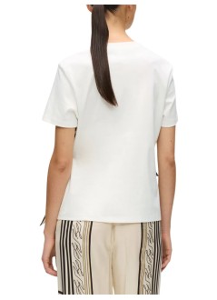 karl lagerfeld top mujer scarf print detail t-shirt - b2w17011 b09