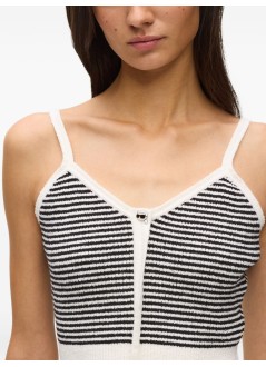 karl lagerfeld top womanikon striped knit top - b2w18016 1mc
