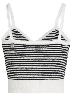 karl lagerfeld top womanikon striped knit top - b2w18016 1mc