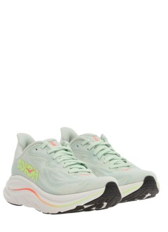 hoka one one sneaker womanclifton 10 - 1162031 sea glass neon flame
