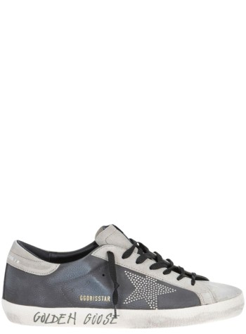 golden goose sneaker hombre super star nabuk upper suede toe and heel studded star - gmf01038f008133 90511