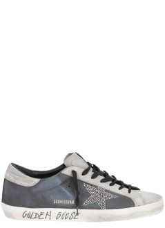 golden goose sneaker mansuper star nabuk upper suede toe and heel studded star - gmf01038f008133 90511