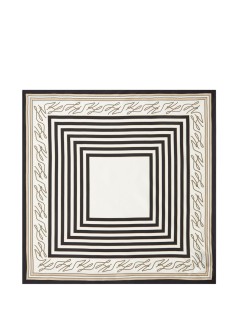 karl lagerfeld neckwear womank/autograph seas silk scarf - b2w33047 1ug