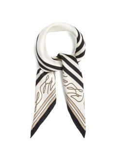 karl lagerfeld neckwear womank/autograph seas silk scarf - b2w33047 1ug