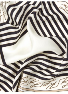 karl lagerfeld neckwear womank/autograph seas silk scarf - b2w33047 1ug