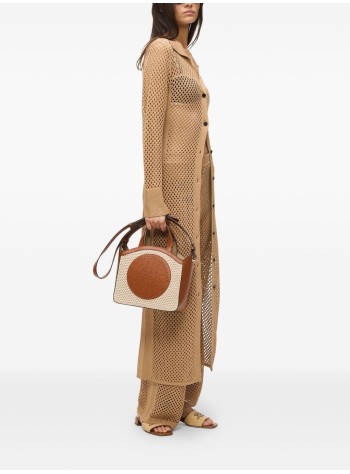 karl lagerfeld crossbody womank/circle sm tote raffia mesh - b2w30019 1an 2