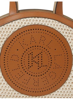 karl lagerfeld crossbody mujer k/circle sm tote raffia mesh - b2w30019 1an
