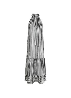 karl lagerfeld dress womanmaxi cotton stripe dress - b2w13029 2ne