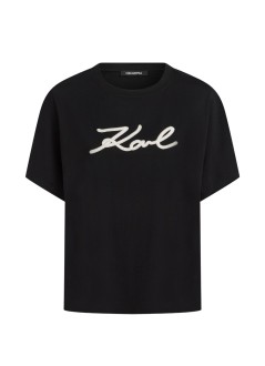 karl lagerfeld top mujer rope logo t-shirt - b2w17020 999