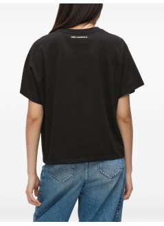 karl lagerfeld top mujer rope logo t-shirt - b2w17020 999