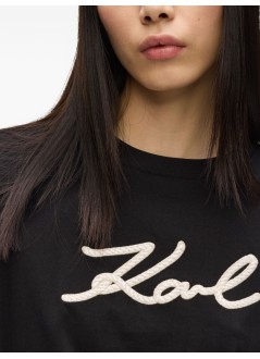 karl lagerfeld top mujer rope logo t-shirt - b2w17020 999