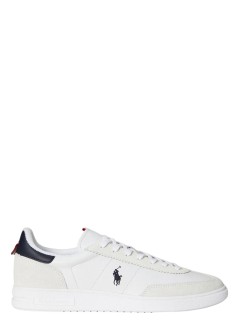 polo ralph lauren sneaker manbedford rib-sneakers-low top lace - 809p01619001 white navy red