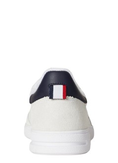 polo ralph lauren sneaker manbedford rib-sneakers-low top lace - 809p01619001 white navy red