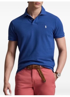 polo ralph lauren polo mansskccmslm1-short sleeve-knit - 710680784520 dusty azure cream pp