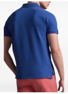 polo ralph lauren polo mansskccmslm1-short sleeve-knit - 710680784520 dusty azure cream pp