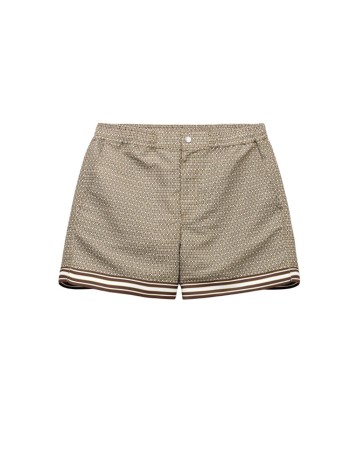 ché studios bermuda hombre lucena printed swimshort - 2623607 light brown
